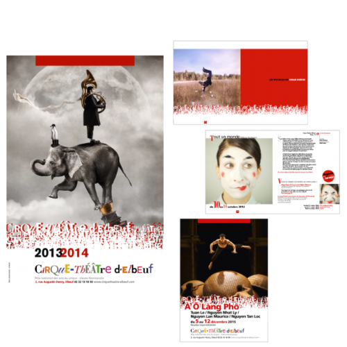 Cirque-Théâtre Elbeuf. identité visuelle, affiches, programmes... 
